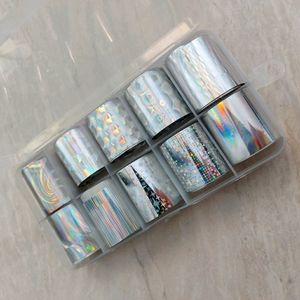 NEW Nail art nail foils with case